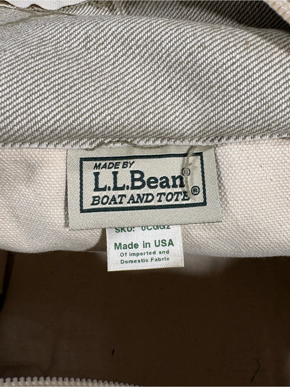 L.L. BEAN Vintage Gardening Boat and Tote Utility Canvas Large Bag - Picture 9 of 10